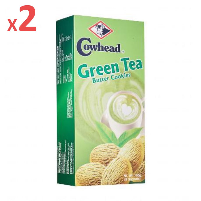 Cowhead Green Tea Butter Cookies x 2-Snacks-Primo Food Supplies