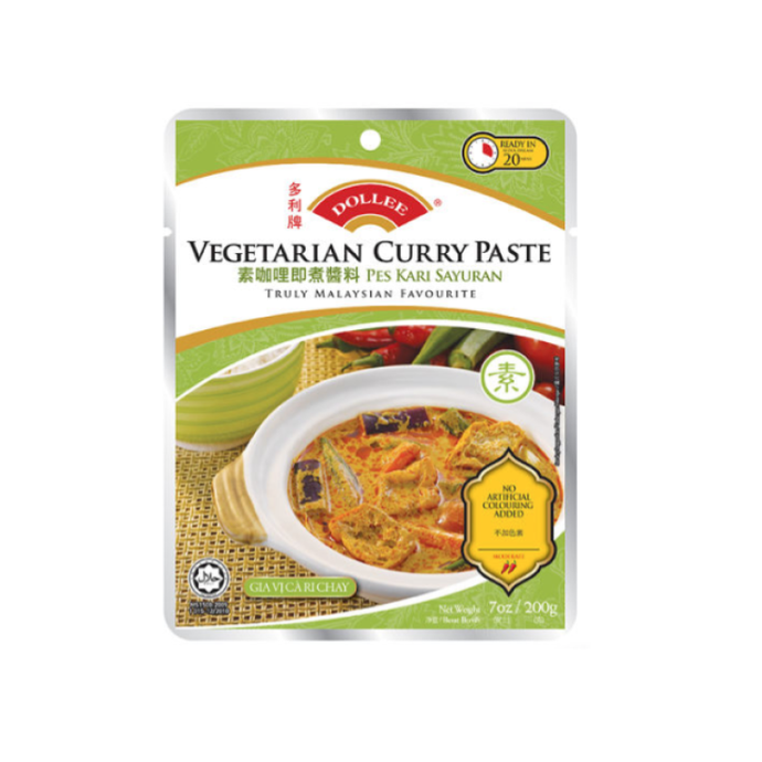 Dollee Vegetarian Curry Paste 200g-Condiments-Primo Food Supplies
