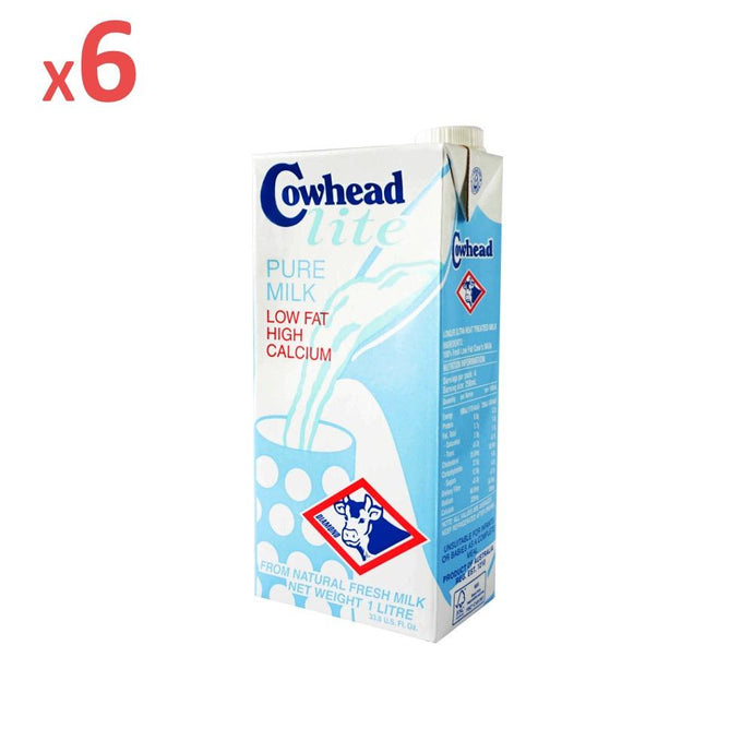 Cowhead Lite UHT Fresh Milk - 1L x 6-Milk-Primo Food Supplies
