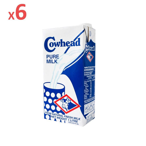 Cowhead Pure UHT Fresh Milk - 1L x 6-Milk-Primo Food Supplies