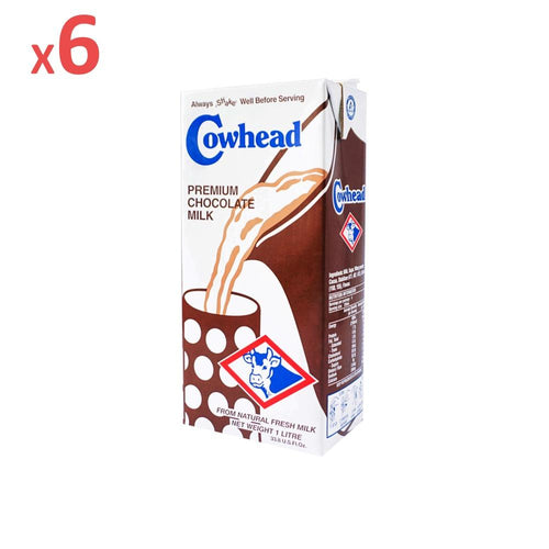 Cowhead Chocolate UHT Milk 1L x 6-Milk-Primo Food Supplies