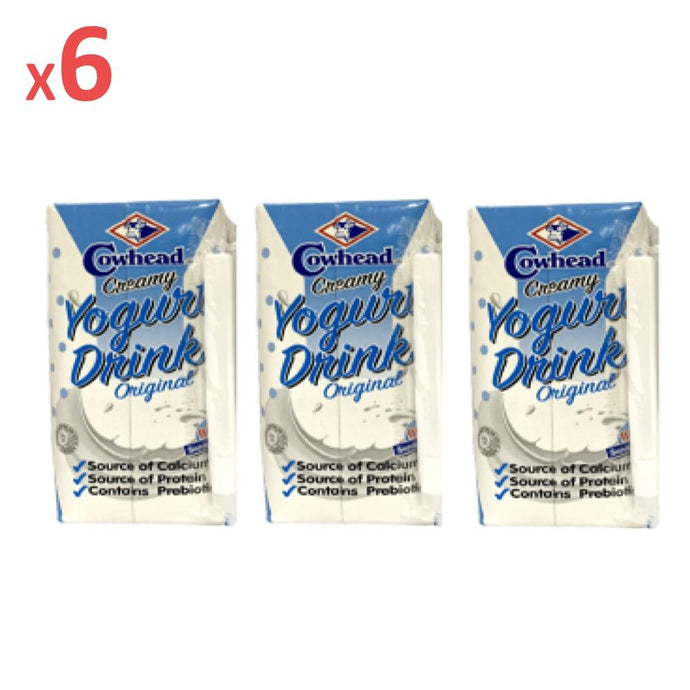 Cowhead Yogurt Drink Original 200ml x 6-Beverages-Primo Food Supplies