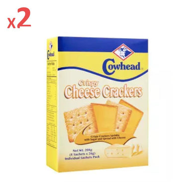 Cowhead Crispy Cheese Crackers 208g x 2-Snacks-Primo Food Supplies