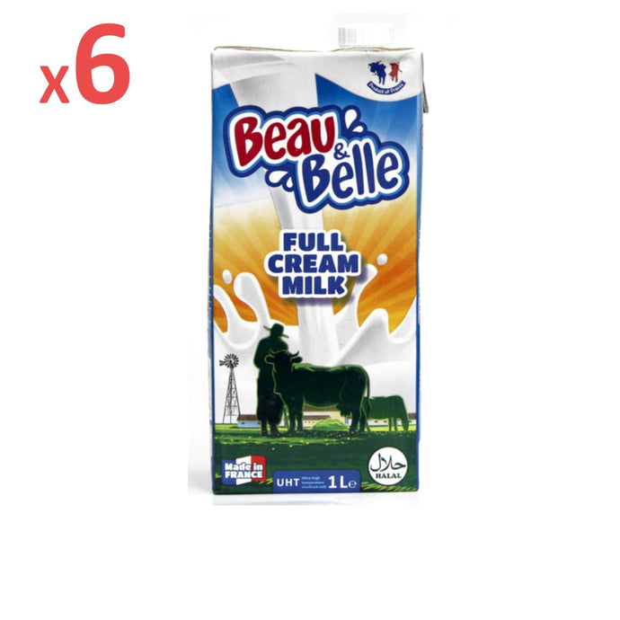 Beau & Belle Full Cream Milk 1L x6-Milk-Primo Food Supplies